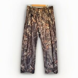 Cabelas Camo Goretex Mossy Oak Hunting PANTS Camouflage Made in USA Mens XLT